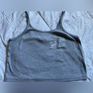 Grey Embroidered Tank!